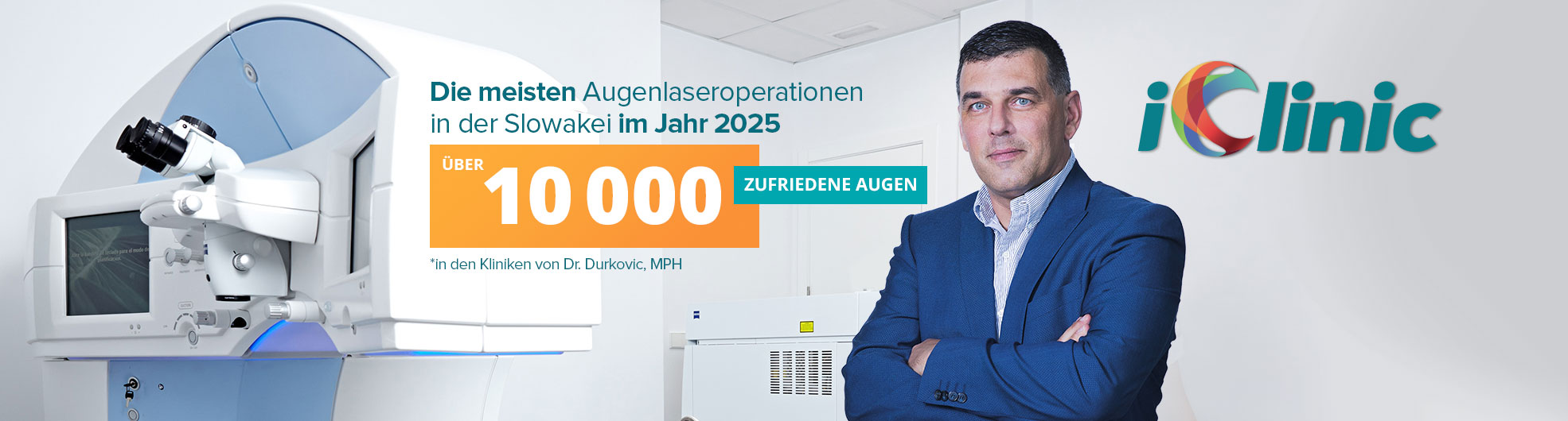 Die meisten Augenlaseroperationen in der Slowakei im Jahr 2025